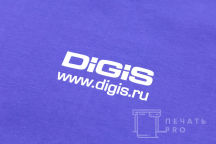 Синие футболки с текстом «DIGIS интеграция»